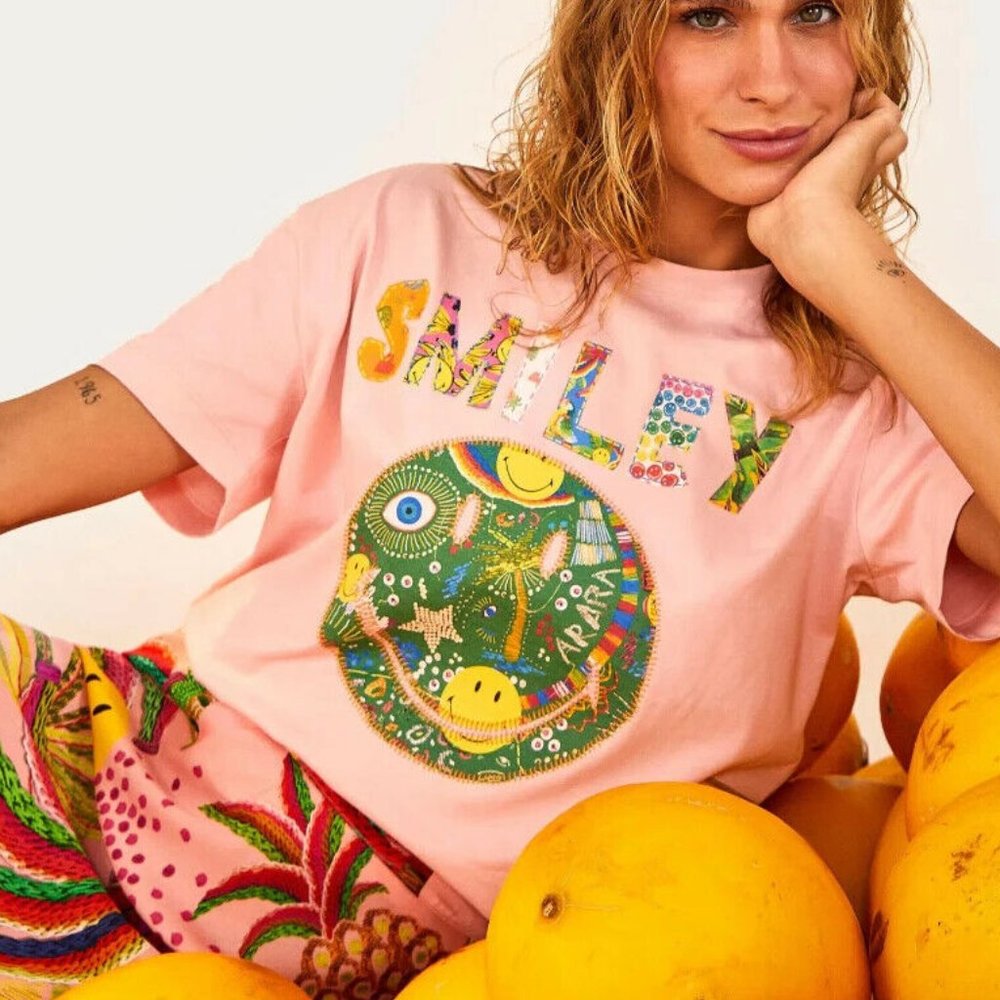 FARM Rio X Smiley Tee Tropical - Picture 2 of 7